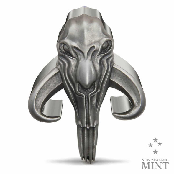 2023 Niue Star Wars Mandalorian Mythosaur 5oz Silver Antiqued Coin