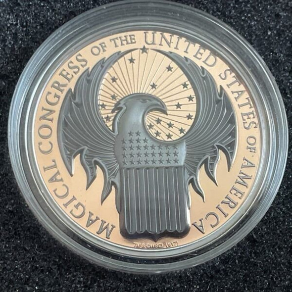 2017 - MAGICAL CONGRESS OF THE USA Fantastic Beasts Macusa 1 Oz Silver Coin 5$ Cook Islands