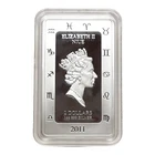 2011 - Niue 2 dollars Zodiac Signs series Libra colored proof silver coin