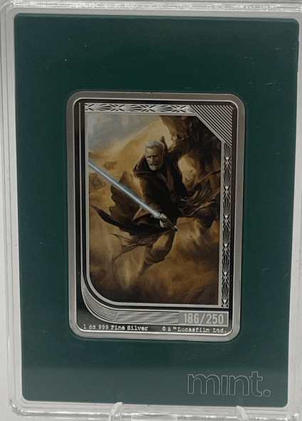 2023 - OBI-WAN KENOBI Star Wars MINT Trading Coin NIUE 1 oz Silver COIN $2 #186