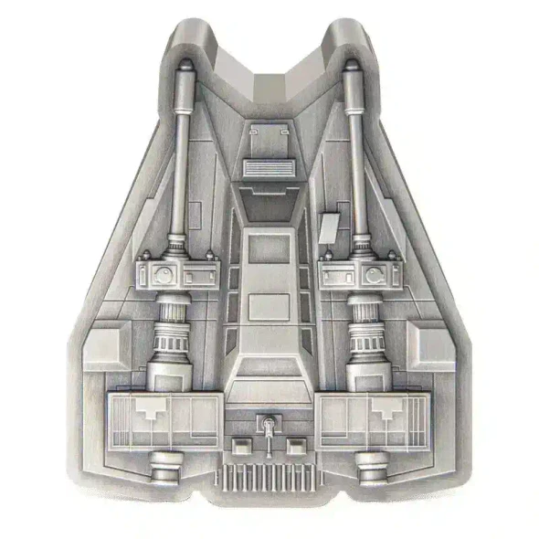 2023 Niue Star Wars Mandalorian Vehicle Snowspeeder 3oz Silver Antiqued Coin