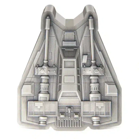 2023 Niue Star Wars Mandalorian Vehicle Snowspeeder 3oz Silver Antiqued Coin
