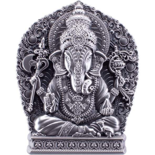 2023 South Korea Ganesha 2oz Silver Antiqued Stacker