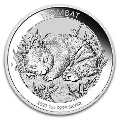 2023 - Australia Wombat 1 oz 9999 Silver $1 Silver Coin ST/BU