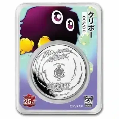 2023 - Yu-Gi-Oh! Kuriboh 1oz 999 Silver Colored Niue ST / BU in TEP