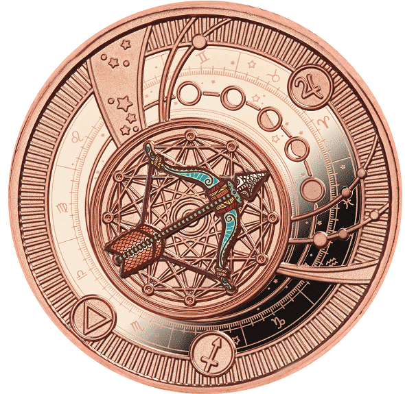 2018 - Sagittarus Zodiac Sign Proof Silver Coin 500 Francs Cameroon