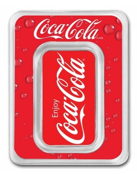 Coca-Cola® 1 oz .999 Silver Colorized Bar In TEP Packaging