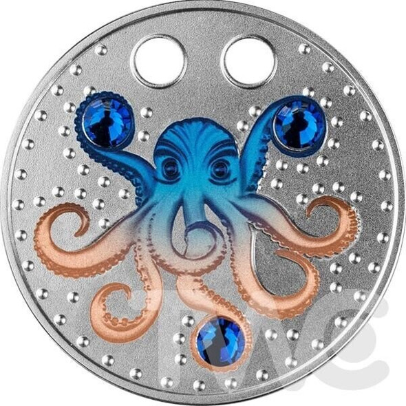 2022 - The Octopus Silver Coin 500 Francs CFA Cameroon