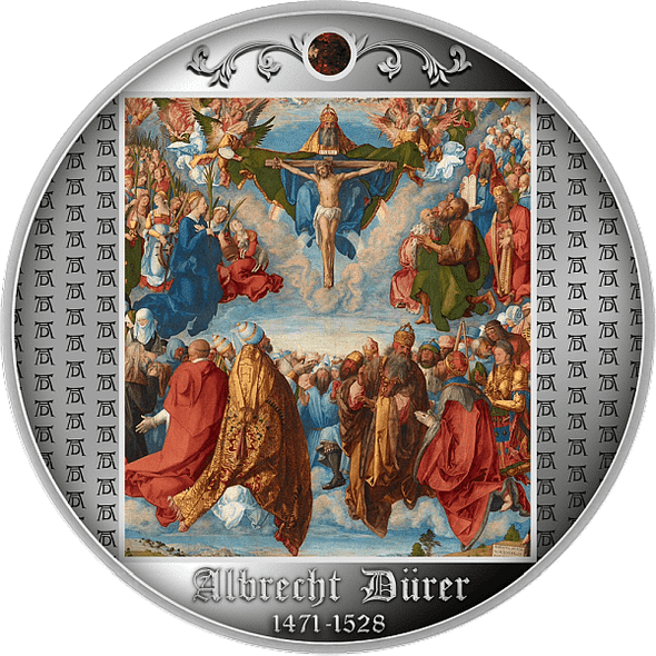 2021 - Adoration of the Trinity Albrecht Dürer Proof Silver Coin CFA Cameroon