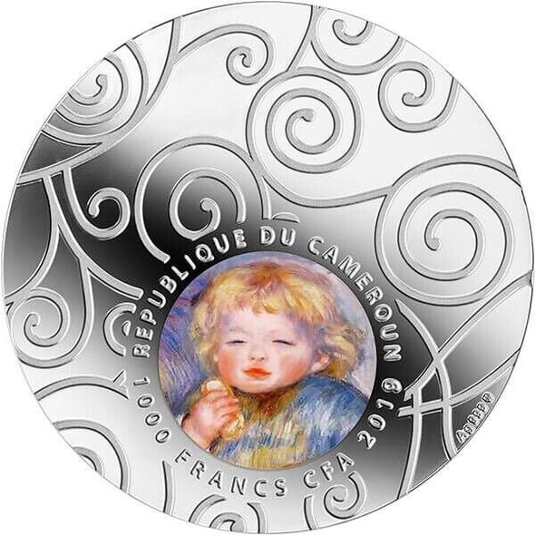2019 - Maternity in Art 1 oz Proof Silver Coin 1000 Francs Cameroon