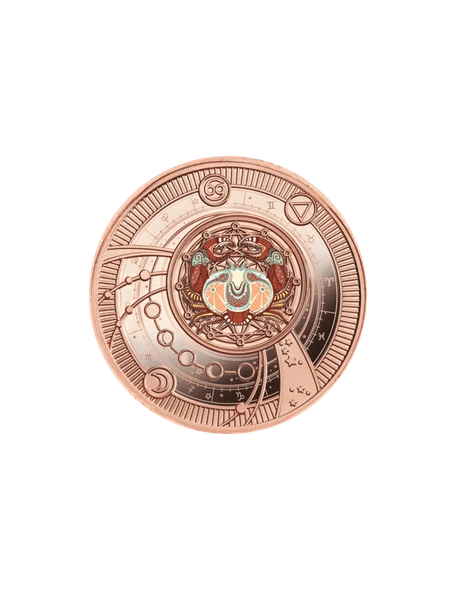 2021 - Cancer Zodiac Signs Proof Silver Coin 500 Francs CFA Cameroon