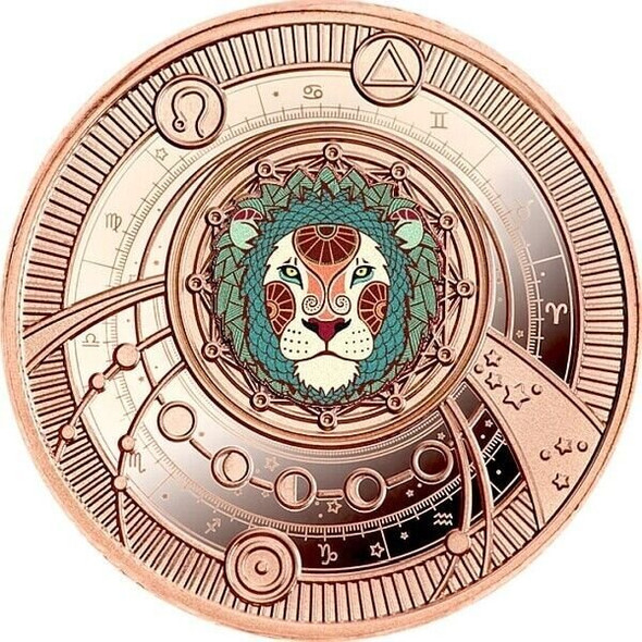 2021 - Leo Zodiac Signs Proof Silver Coin 500 Francs CFA Cameroon