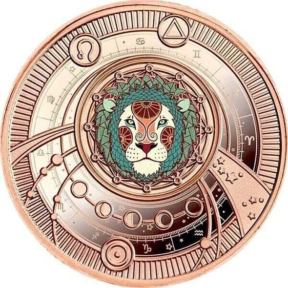2021 - Leo Zodiac Signs Proof Silver Coin 500 Francs CFA Cameroon