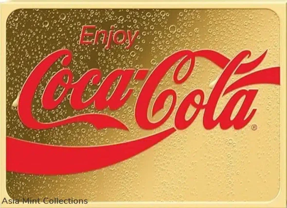 2023 - ENJOY COCA COLA Through Decades 1/500 Oz Gold Coin 3000 Francs Chad