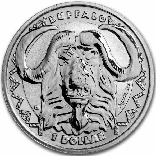 2023 - 1 oz 999 Silver Big Five Buffalo Sierra Leone ST/BU Silver Coin