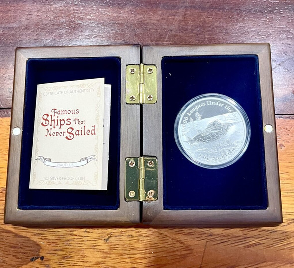 2015 Tuvalu $1 Famaous Shin That Never Sailed Silver Proof Coin - 1oz