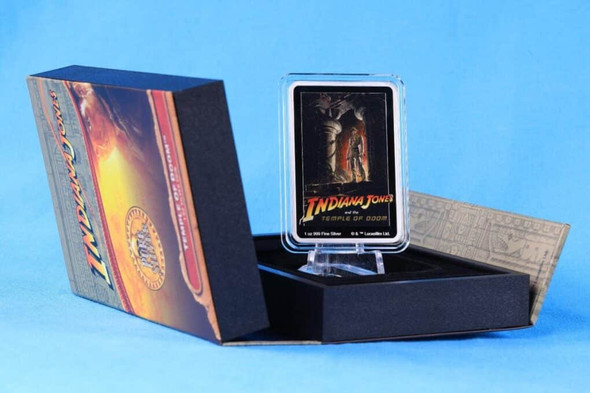 2023 - Indiana Jones ™ Tempel des Todes™ 1 Oz Silber Color Niue 2 $ mit OVP