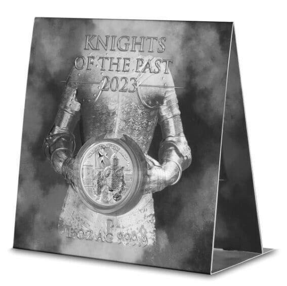 2023 - Malta Knights of the Past Silver 1 oz Silver 5 Euro Germania Mint with Original Packaging