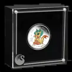 2024 Year of the Dragon BABY 1/2oz .9999 Silver Proof Half Dollar Coin Lunar
