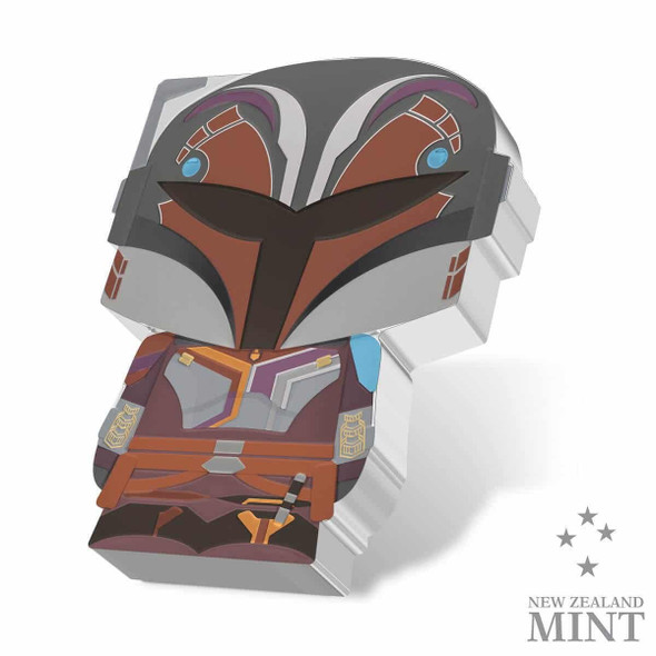 2023 Niue Star Wars Mandalorian Sabine Wren 1oz Silver Proof Chibi Coin