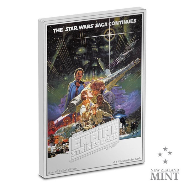 2023 Niue Star Wars The Empire Strikes Back 5oz Silver Movie Poster Coin