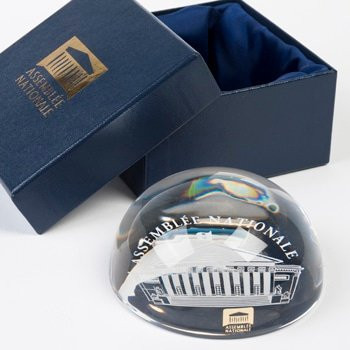 Assemblee nationale Crystal paperweight