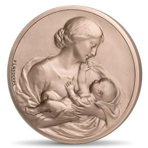 2023 - Medal Maternity Pink Bronze 59 mm