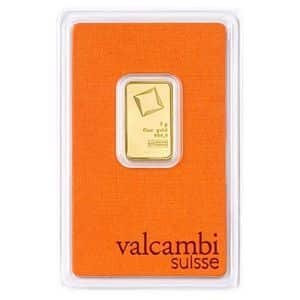 ASSAY CERTIFICATE 1g FINE GOLD BAR AA 456331