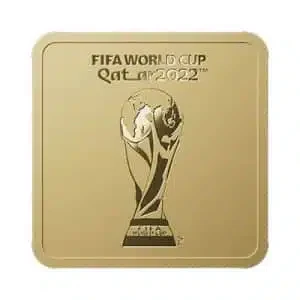 2022 - Qatar World Cup 24k 1g gold bullion bar ASJ05979