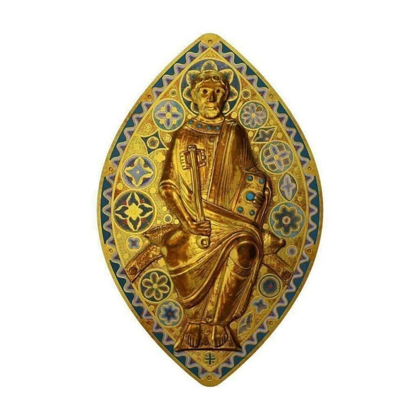 2014 - 1 oz Silver Coin $2 World Heritage - Saint Peter in Glory Gilded PAMP 999