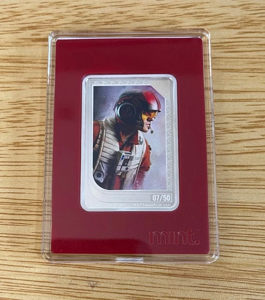 2023 Niue Star Wars Mint Trading Coins Poe Dameron 07/50