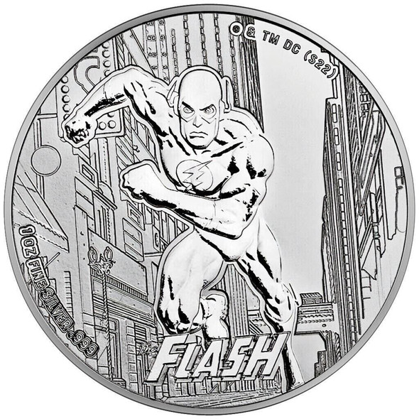 2023 - DC Comics™ Flash™ 1 oz Silver Coin 999 Samoa ST/BU
