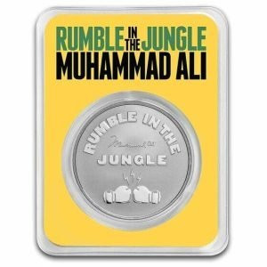2023 - Muhammad Ali Rumble in the Jungle 1oz 999 Silver Niue Blister
