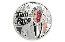 2022 ~ DC COMICS™ ~ BATMAN® ~ TWO-FACE ~ 1 OZ .9999 FINE SILVER COIN