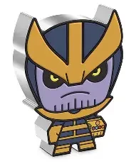 2023 Niue Marvel Thanos 2oz Silver Mega Chibi Colorized Proof Coin