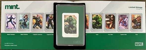 2023 - Limited Niue Marvel Trading Coins - Hulk 51/250