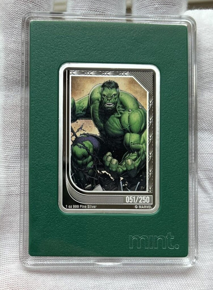 2023 - Limited Niue Marvel Trading Coins - Hulk 51/250