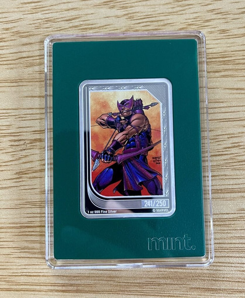 2023 - Limited Niue Marvel Trading Coins - Hawkeye 241/250