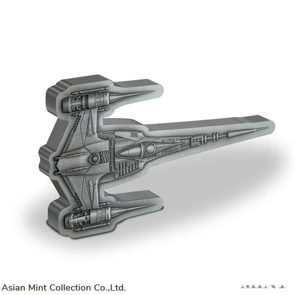2023 - The Mandalorian's N-1 StarfighterT 1 oz Silver Shaped Coin