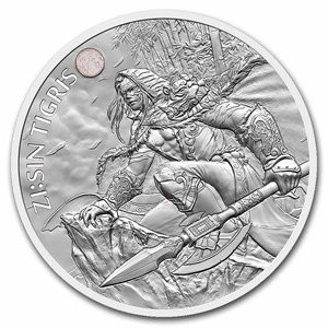 2022 Sin Tigris Guardian South Korean 1 oz .999 silver coin in capsule