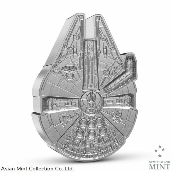 2022 Niue Star Wars Millennium Falcon Shaped 3oz Silver Coin