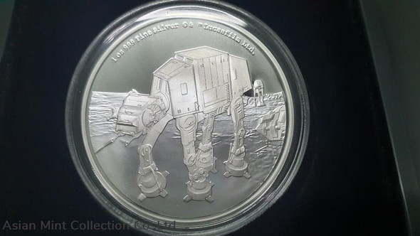 2022 New Zealand Star WarsT - AT-AT WALKERT 1oz Silver Coin