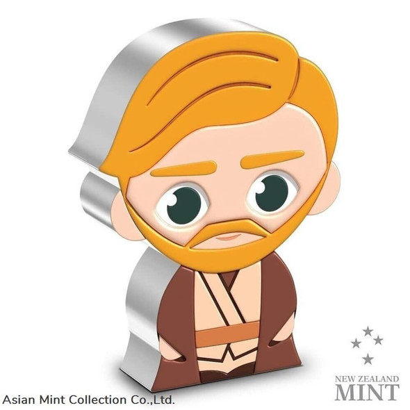 2022 Niue Star Wars - Young Obi-Wan Kenobi 1oz Silver Chibi Coin