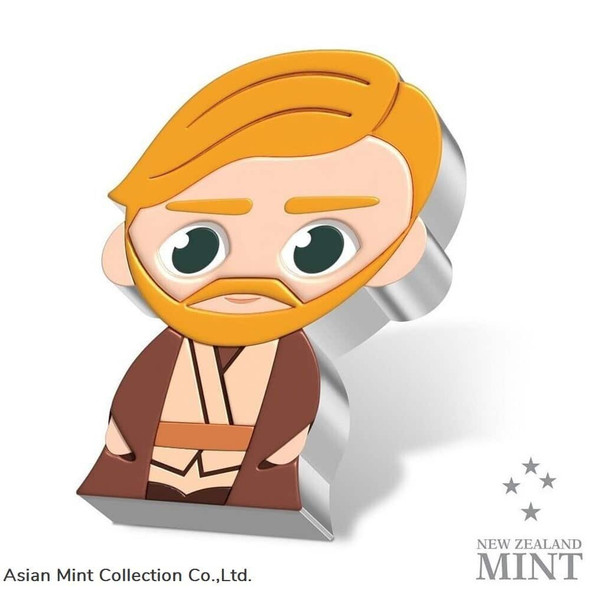 2022 Niue Star Wars - Young Obi-Wan Kenobi 1oz Silver Chibi Coin