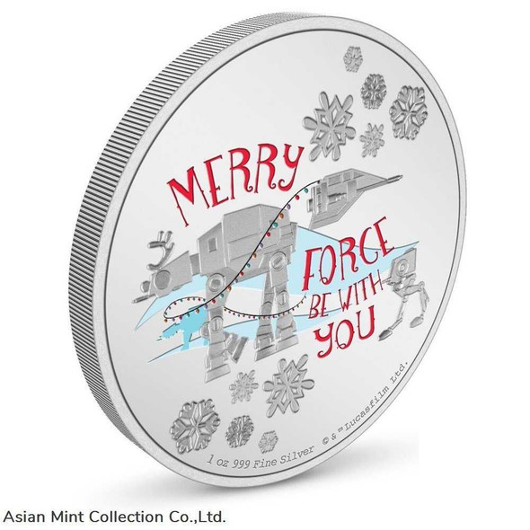 2022 - 1 Oz Silver Proof - Star WarsT Season's Greetings 2022