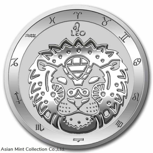 2022 - LEO $5 Zodiac Series 1 oz .999 Silver in Capsule
