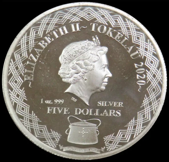 2022 - $5 Zodiac Series Capricorn Tokelau 1 oz Silver BU