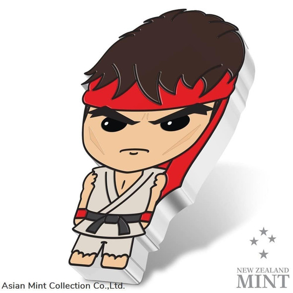 2021 Niue Street Fighter II Ryu 1 oz Silver Chibi Coin
