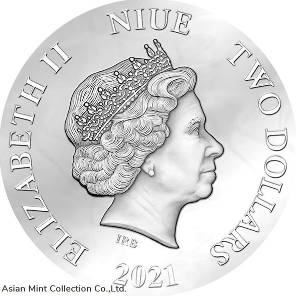 2021 Niue $2 Discovered Wildlife Peacock Spider 1/2 oz Silver Coin - 300 Made