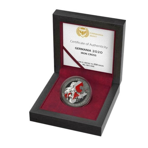 2020 - Germania 5 Mark-Germania-Iron Cross - 1 Oz Silver Coin